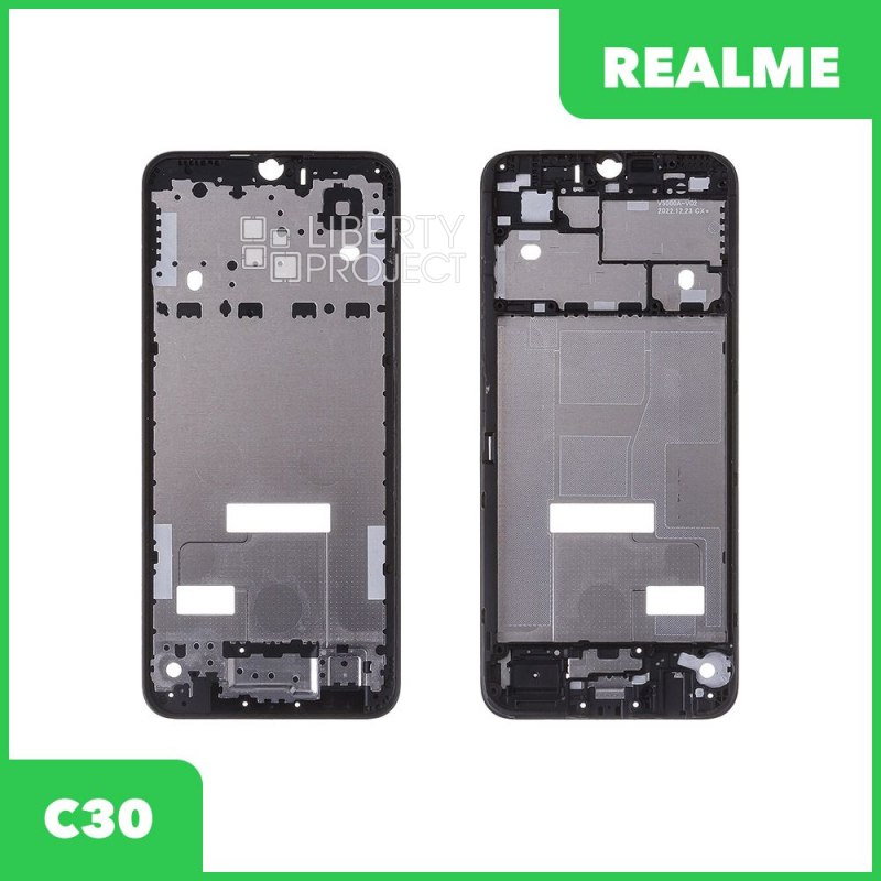 Рамка дисплея для Realme C30 (RMX3581) (черный)