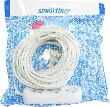 Удлинитель без заземления SMARTBUY (SBE-10-3-15-N) 3 гнз х 15 м (10А/2.2кВт, ПВС 2х1.0)