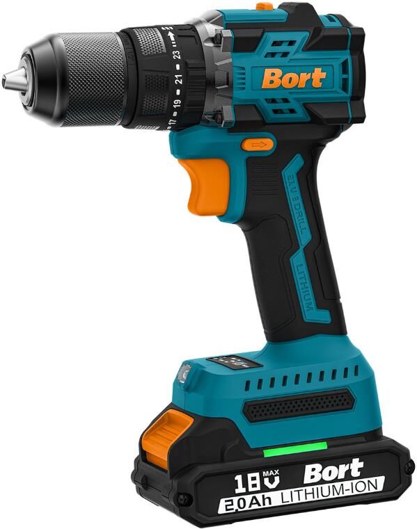 Дрель-шуруповерт BORT BAB-21-BLK (2X1,5AH)