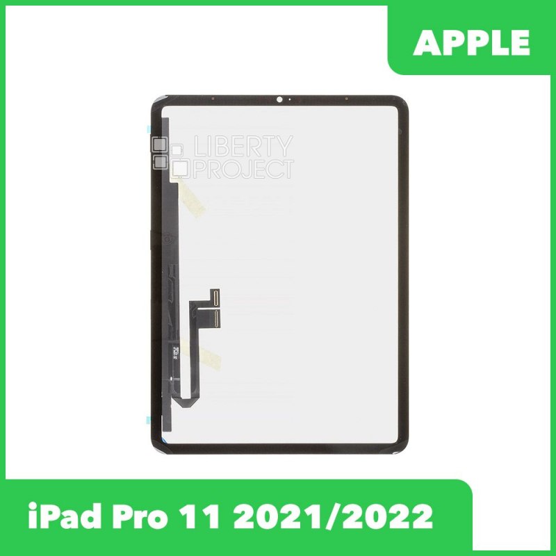 Тачскрин для Ipad Pro 11 (S3/S4) 2021/2022G+OCA PRO олеофобное покрытие (черный)+OCA