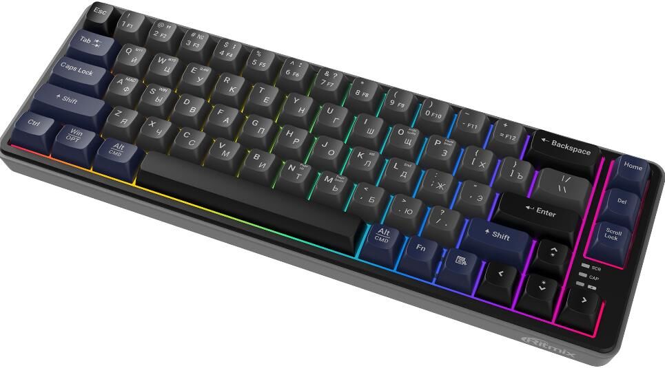 Клавиктура RITMIX RKB-868WBL Black чёрный-фиолетовый
