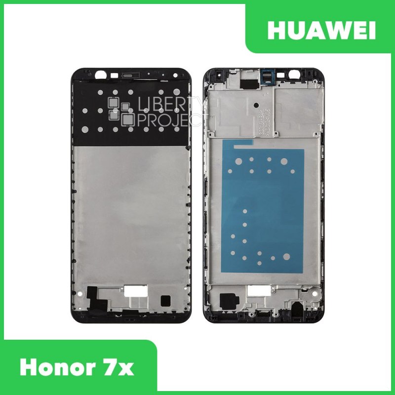 Рамка дисплея (средняя часть) Huawei Honor 7x BND L21 (черный)