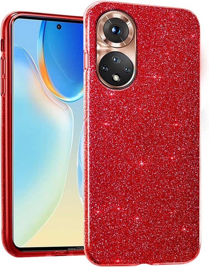 Силиконовая противоударная накладка Diamond для Huawei Honor 50 красный