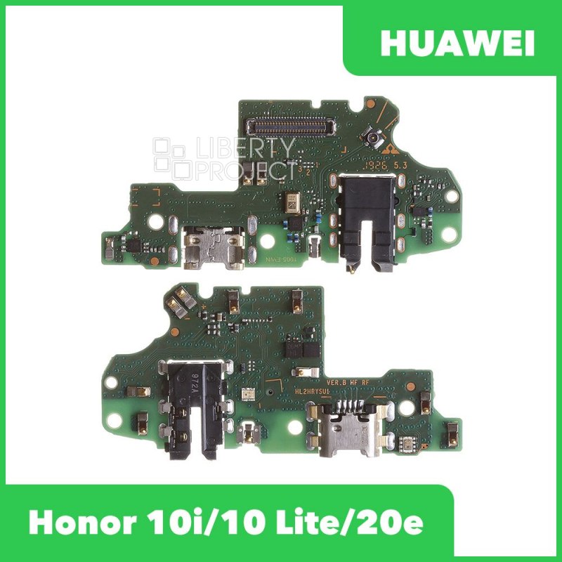Шлейф/FLC Huawei Honor 10i/10 Lite/20e (HRY-LX1T) на системный разъём/разъём гарнитуры/микрофон (ор)