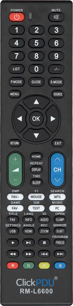 Универсальный пульт ClickPdu RM-L6600