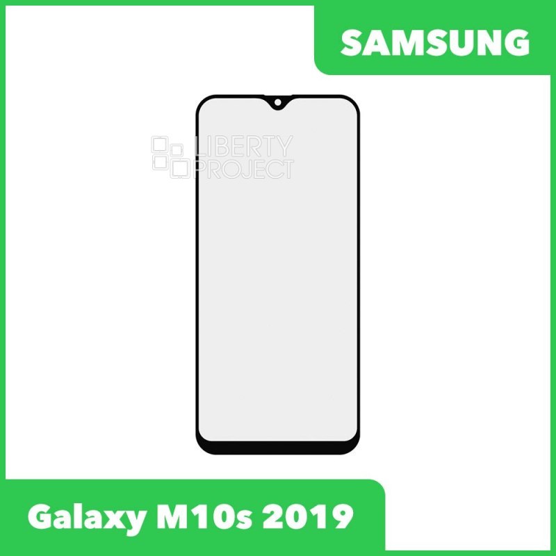 Стекло + OCA плёнка для переклейки Samsung M107F Galaxy M10s 2019 (черный)