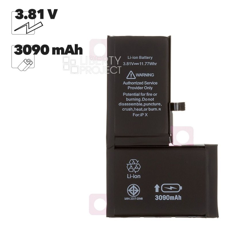 Аккумулятор (АКБ) для iPhone X Li 3090 mAh повышенная емкость Ultra Capacity