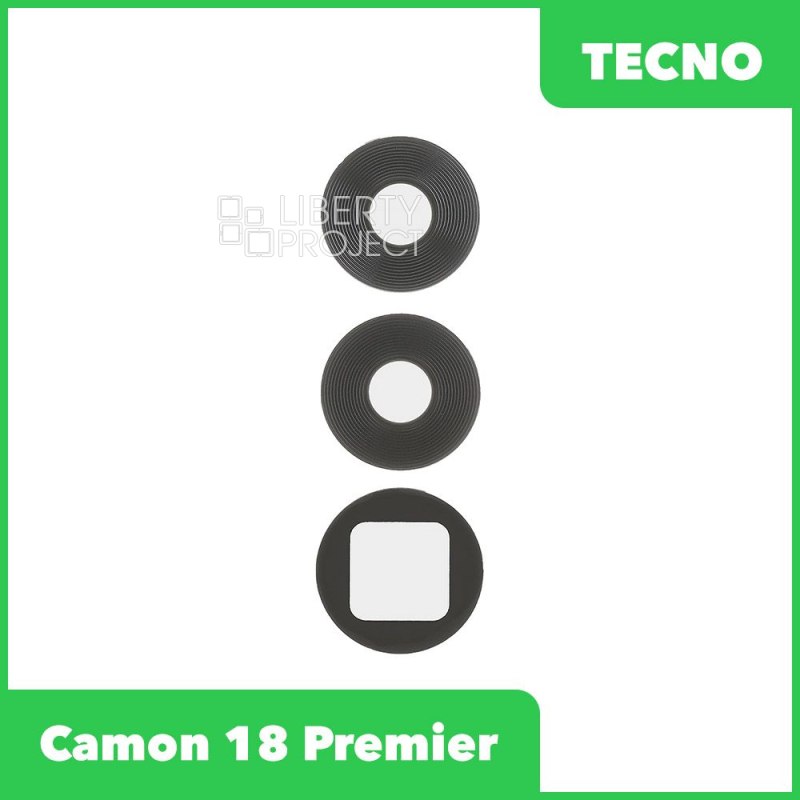 Стекло задней камеры для Tecno Camon 18 Premier (CH9N) (без рамки) (синий)