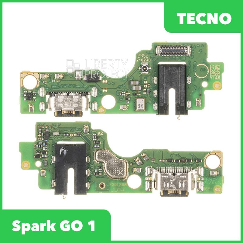 Шлейф/FLC Tecno Spark GO 1 (KL4) на системный разъём/микрофон, ориг