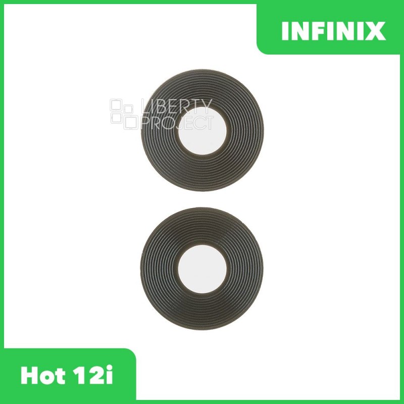 Стекло задней камеры для Infinix Hot 12i (X665B) (без рамки) (синий)