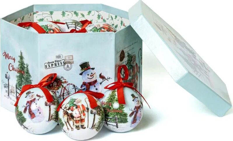 WINTER GLADE Набор ёлочных шаров папье-маше, 14 шт. 7514G273