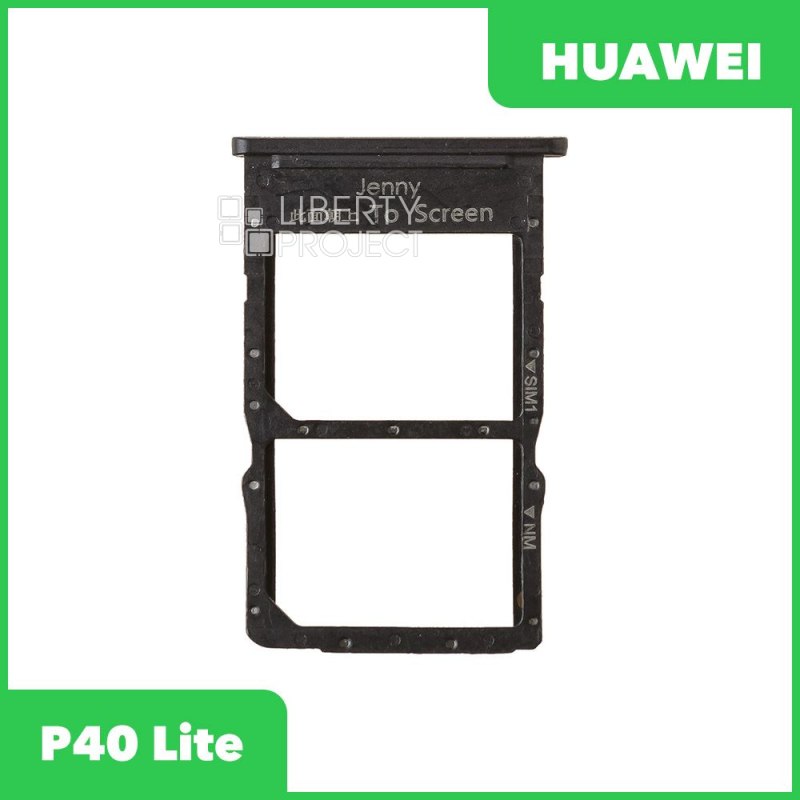 Держатель SIM для Huawei P40 Lite (JNY-LX1) Черный