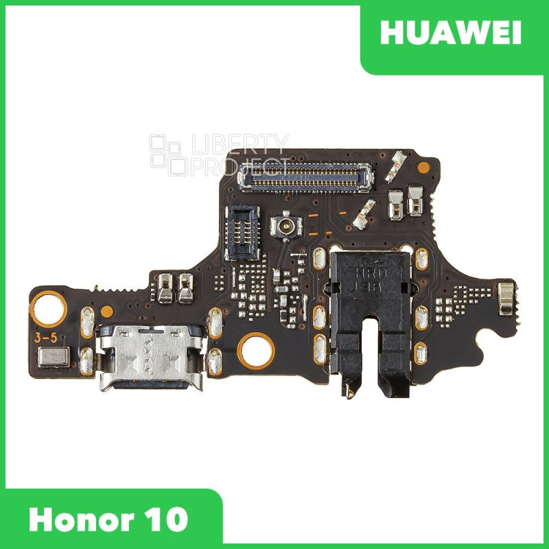 Шлейф/FLC Huawei Honor 10 (COL-L29) на системный разъём/разъём гарнитуры/микрофон