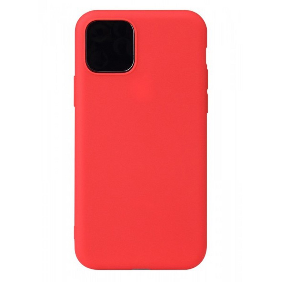 Силиконовая накладка тонкая для Apple iPhone 12 (6.1) красный
