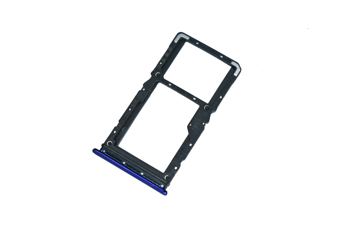 SIM лоток (Держатель сим карты) для Xiaomi Redmi Note 7 голубой