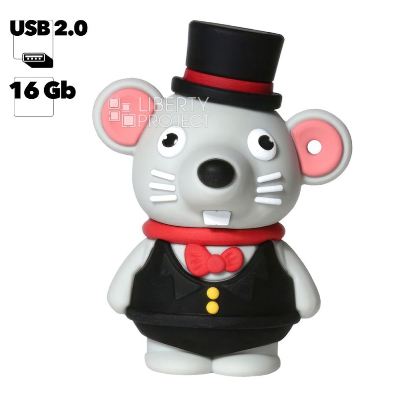USB Flash накопитель Smartbuy Новогодняя серия Мышка 16GB 2.0
