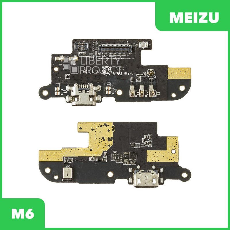 Шлейф/FLC Meizu M6 на системный разъём и микрофон (нижняя плата)