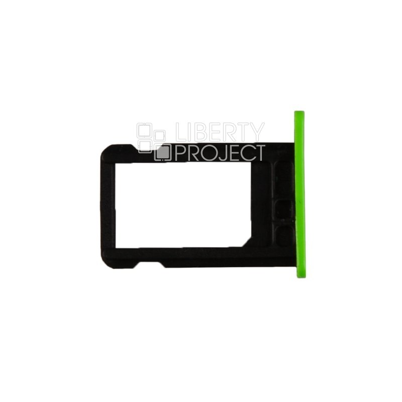 Держатель SIM-карты (сим лоток) iPhone 5С (зеленый)
