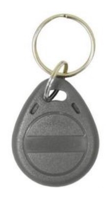 AT-ID03-MF Брелок формата Mifare 1К с кольцом, без карабина, серый