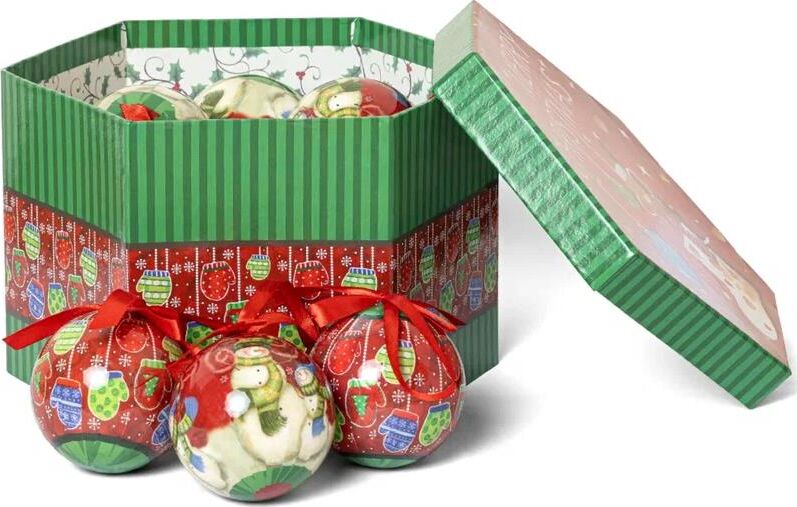 WINTER GLADE Набор ёлочных шаров папье-маше, 14 шт. 7514G219