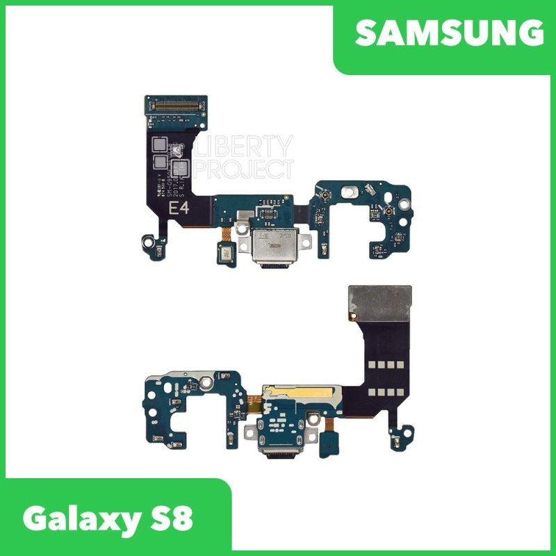 Шлейф/FLC Samsung Galaxy S8 SM-G950 на системный разъём/микрофон