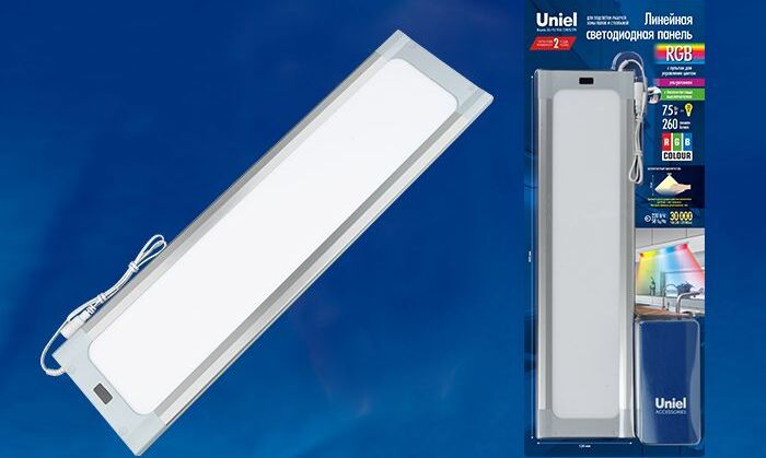 Светильник UNIEL (UL-00003038) ULI-F42-7,5W/RGB/RC/DIM SENSOR IP20 SILVER