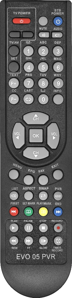 Пульт Huayu EVO 05 PVR для ресивера