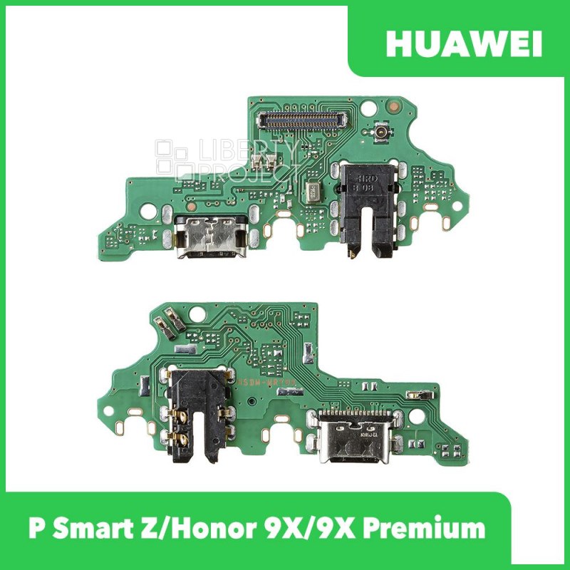 Шлейф/FLC Huawei P Smart Z/Honor 9X/9X Premium (STK-LX1/STK-L21) системный разъём/гарнитура/микрофон