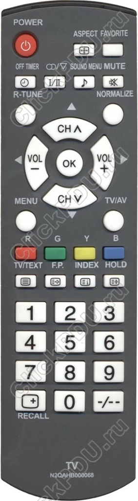 Пульт Huayu N2QAHB000068 для телевизора Panasonic