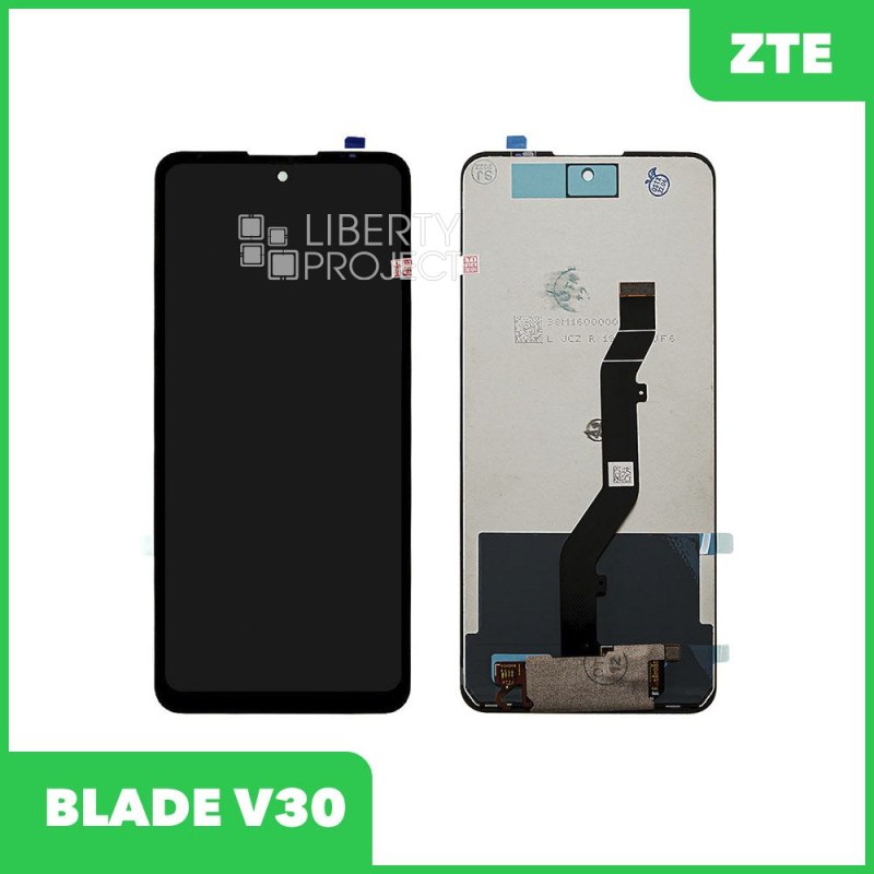 LCD дисплей для ZTE Blade V30 в сборе с тачскрином (черный) Premium Quality