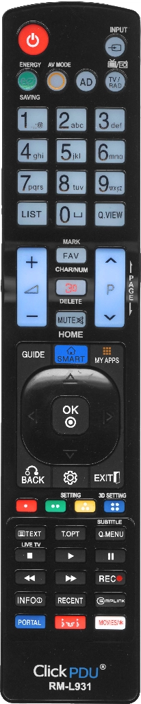 Универсальный пульт ClickPdu RM-L931