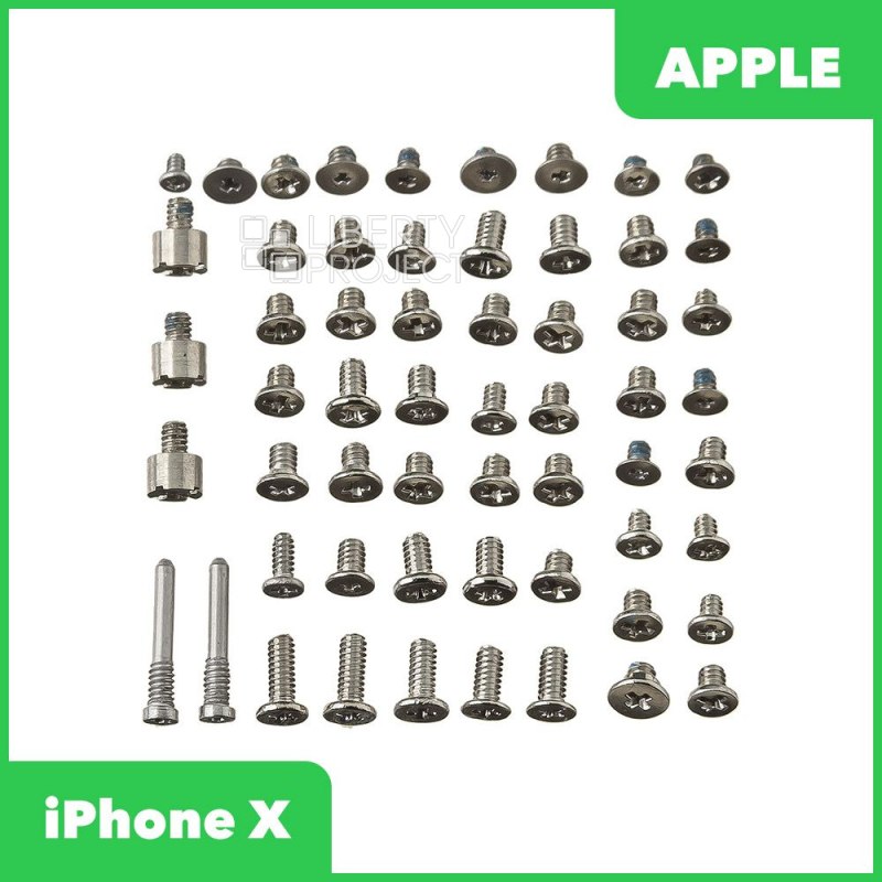 Винты для iPhone X (полный набор + 2 нижних винта)