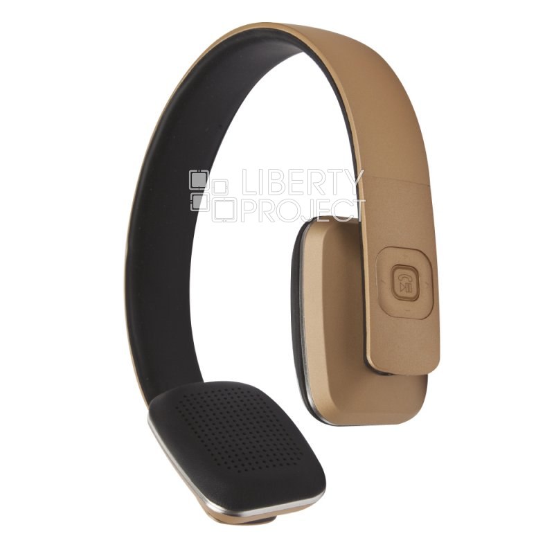 Bluetooth гарнитура 8600 накладная (золотая/коробка)
