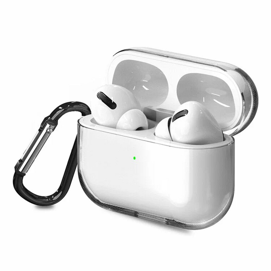Силиконовый чехол для Apple AirPods Pro 2 прозрачный