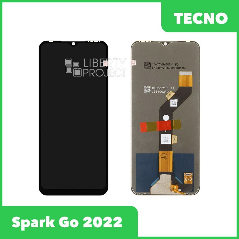 LCD дисплей для Tecno Spark Go 2022 (KG5M) с тачскрином (черный) OR LCD