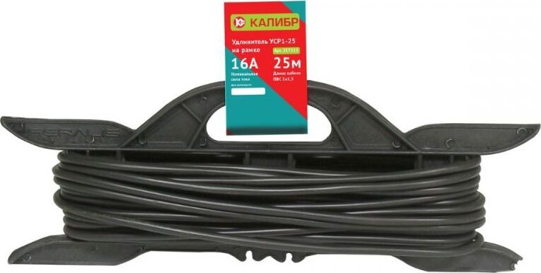 КАЛИБР Удлинитель на рамке УСР1-25 (2х1,5)