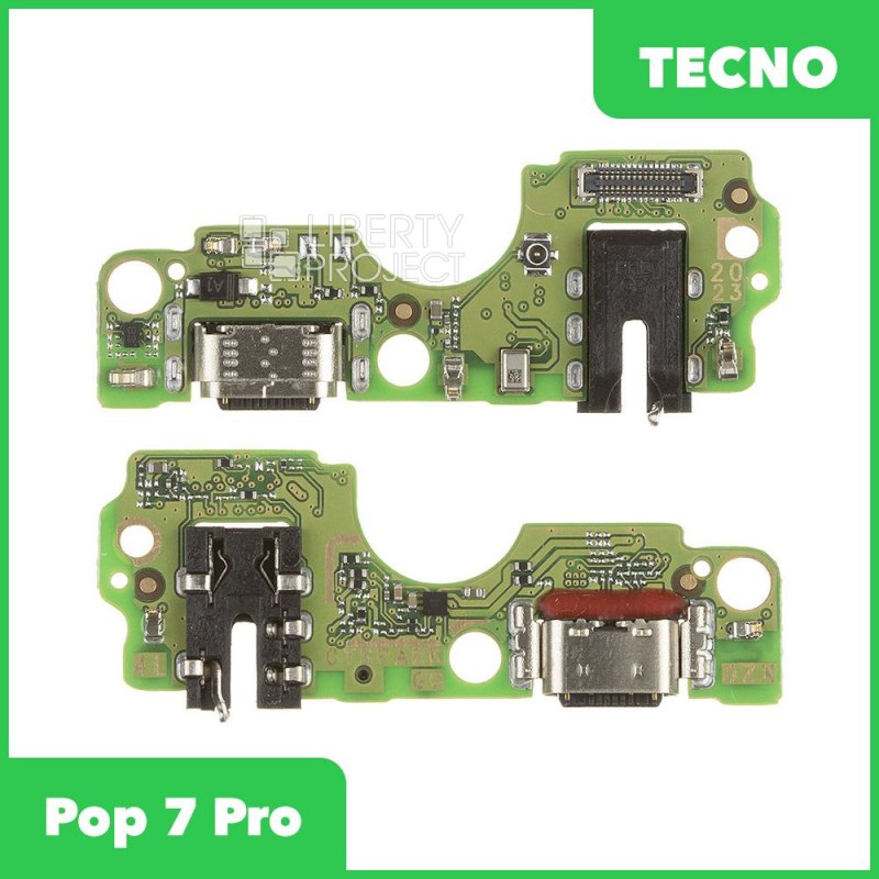 Шлейф/FLC Tecno Pop 7 Pro на системный разъём/микрофон