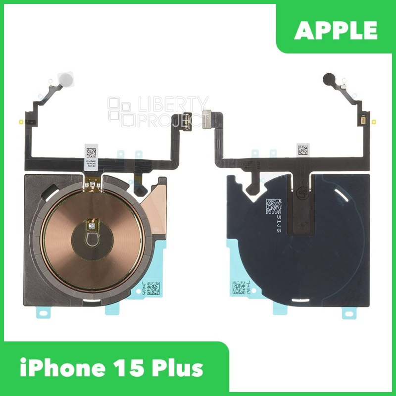 Шлейф/FLC iPhone 15 Plus на вспышку/микрофон/беспроводная зарядка