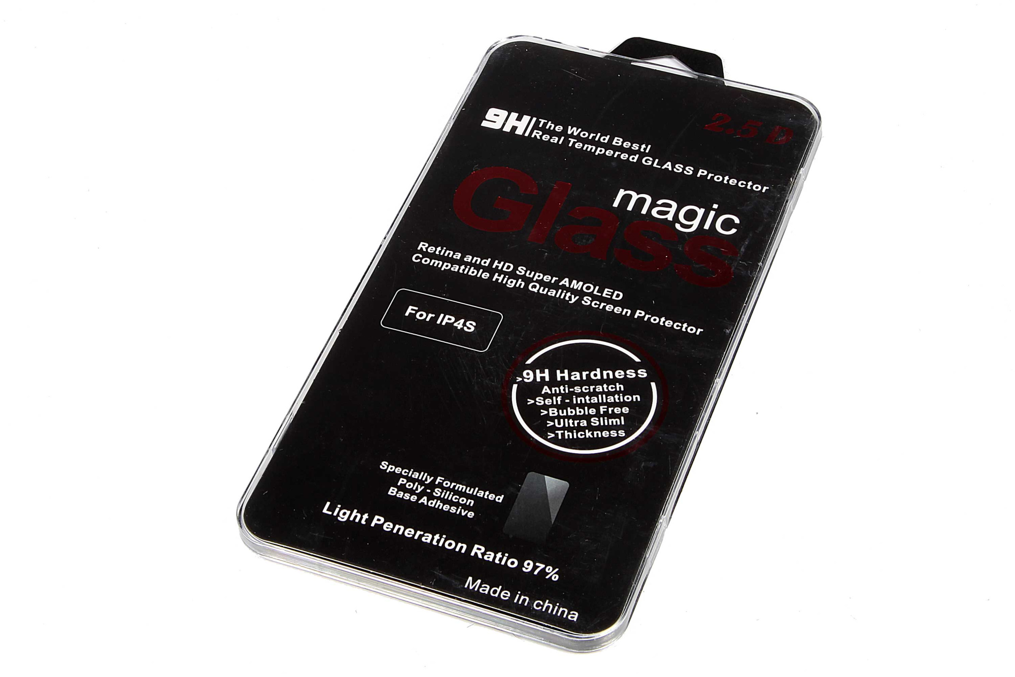 Защитное стекло для iPhone 4/4S 0,2mm