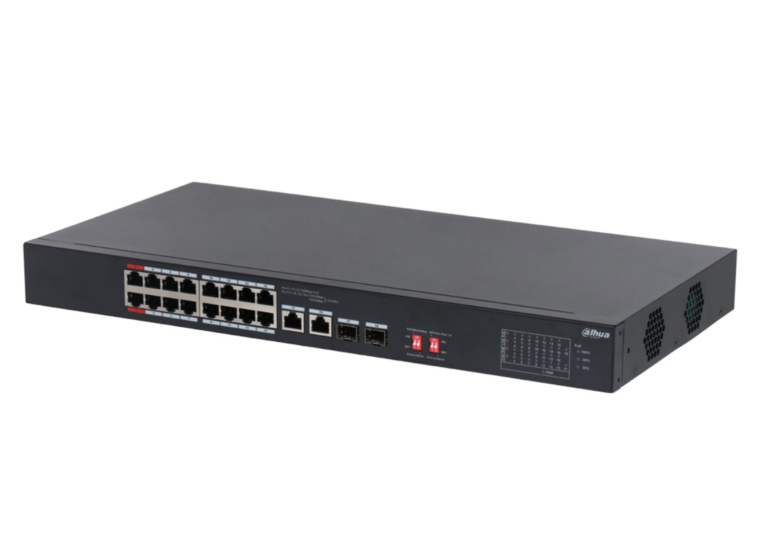 DH-S3218-16ET-135 16-портовый неуправляемый коммутатор с РоЕ