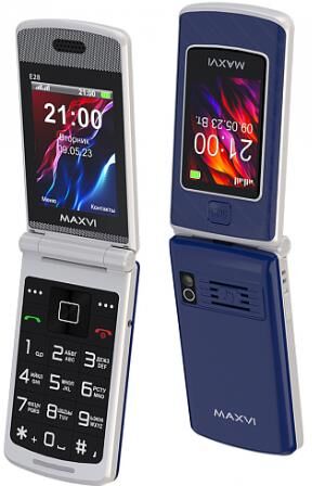 Телефон мобильный MAXVI E28 Blue