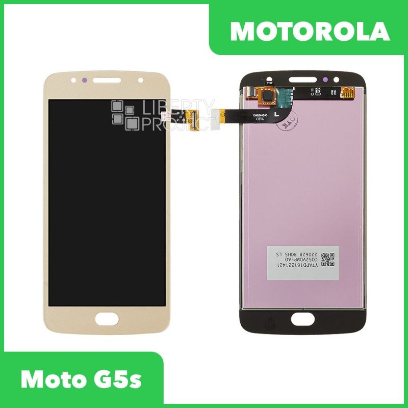 LCD дисплей для Motorola Moto G5s (XT1794) с тачскрином (золото)