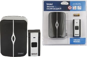 Дверной звонок UNIEL (UL-00006434) UDB-015W-R1T1-36S-100M-WH/BL