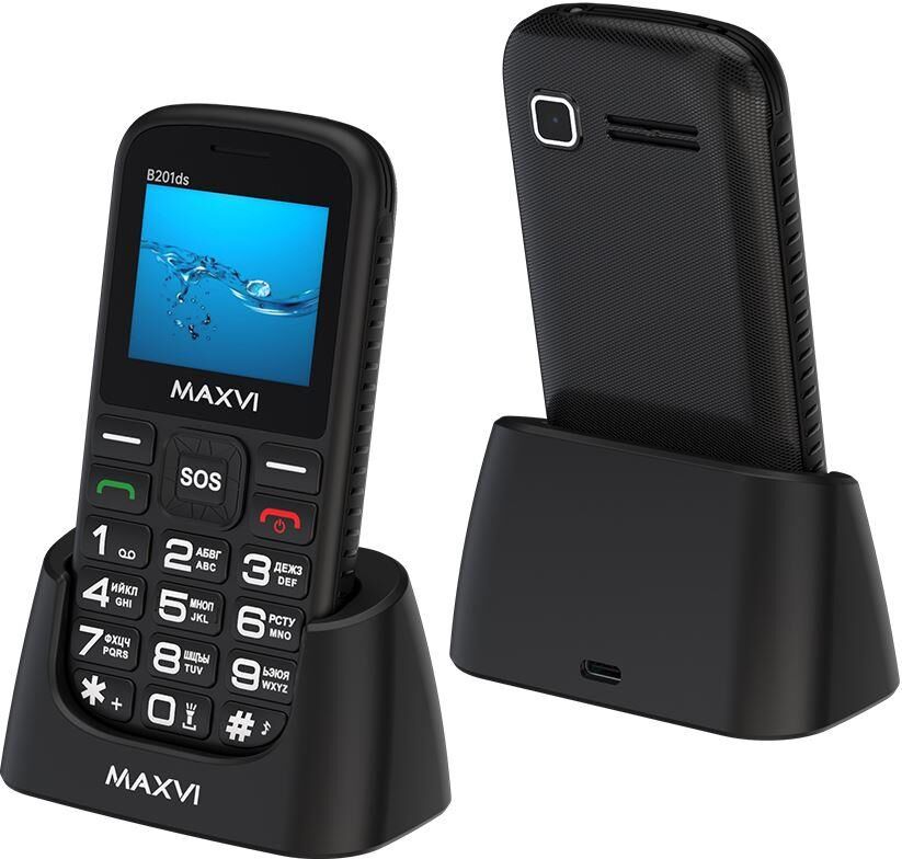 Мобильный телефон MAXVI B201ds черный