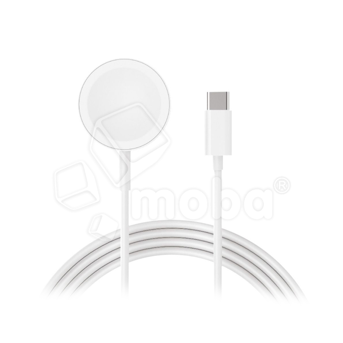 Беспроводное зарядное устройство для Apple Watch (Magnetic Charging, Type-C) Белый