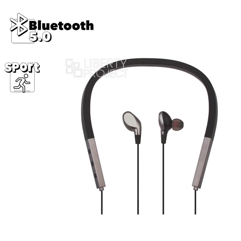 Bluetooth гарнитура WK BD370 BT 5.0, спорт, вкладыши (черный)