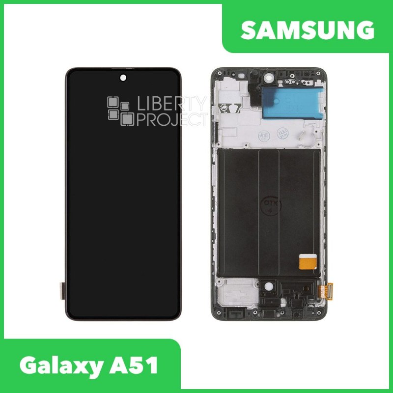 LCD дисплей для Samsung Galaxy A51 SM-A515 в сборе в рамке incell (черный) XJE HD+