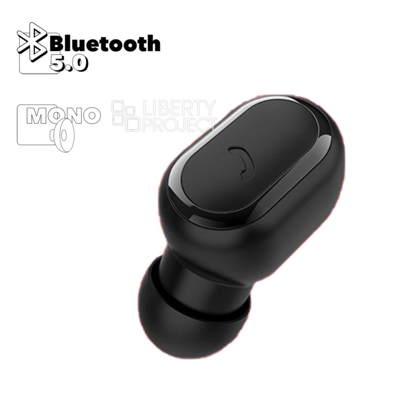 Bluetooth гарнитура Earldom ET-BH25 BT 5.0, внутриканальная, моно (черный)