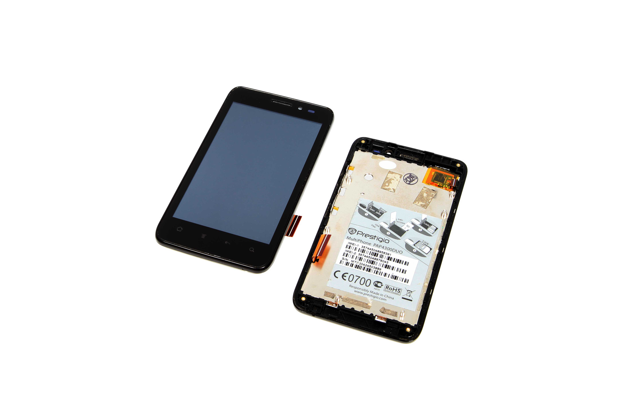 Дисплей для Prestigio MultiPhone 4300 DUO ORIG черный