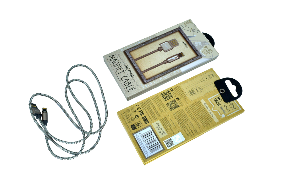 USB Провод REMAX 5/5S Lightning RC-095i (Magnetic connector) Black